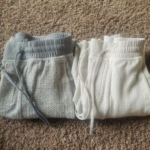 Double Textured Knit Cotton Joggers